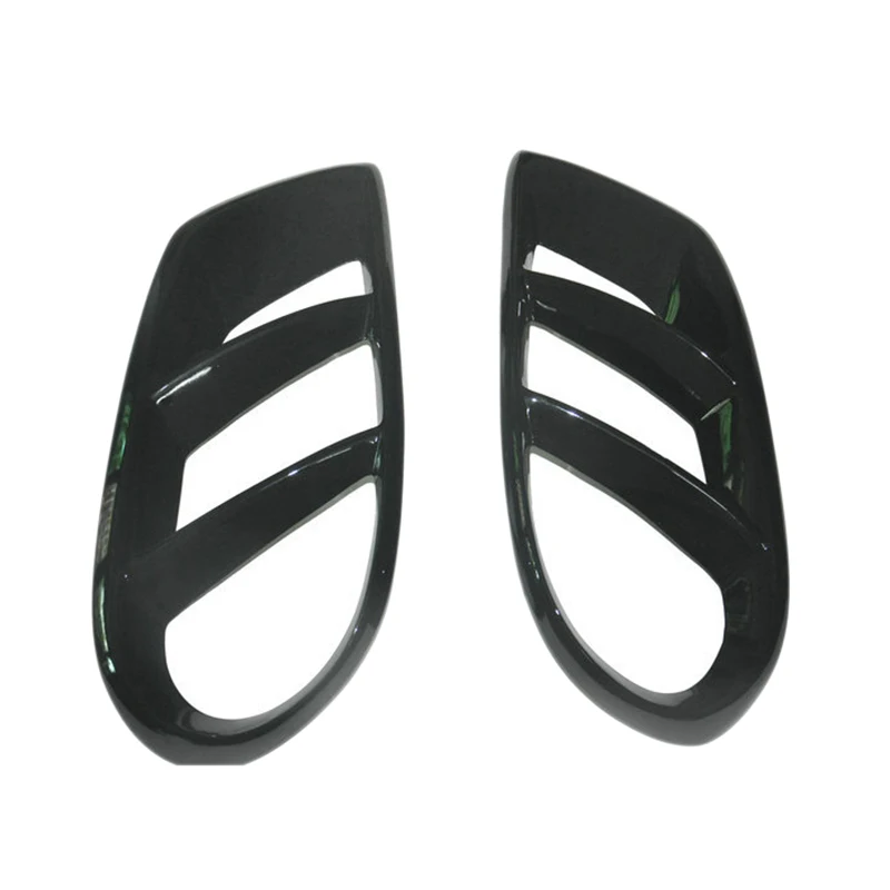 

Black Front Bumper Grill Fog Light Cover Trim for Benz W205 C43 AMG Sport 2015-18