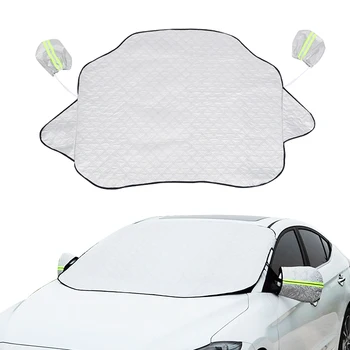 

Car Front Windshield Sunshade Winter Anti-Icing Antifreeze Protection Snow Cover Magnet Foldable Thickening Sunscreen Sunshade