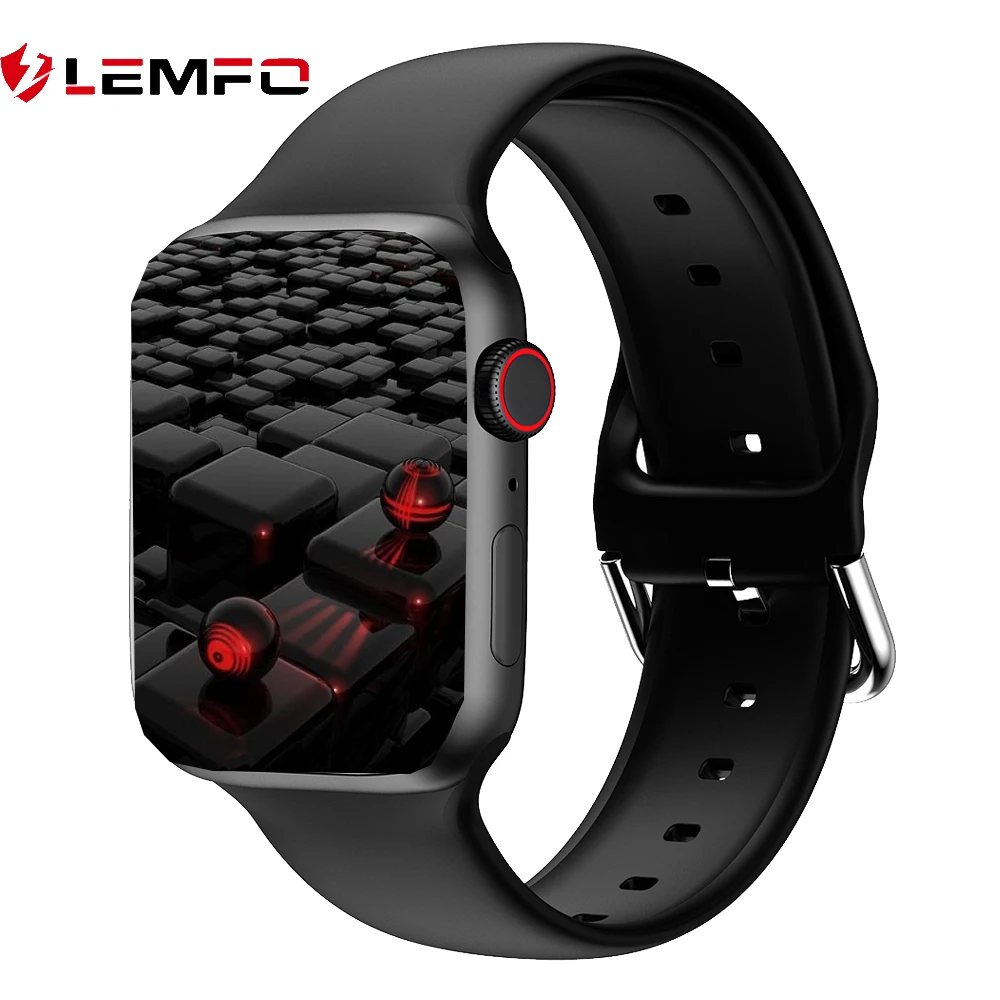 LEMFO W58 смарт часы мужские женские Bluetooth Call Custom Dials Music Smartwatch Iwo 2021 PK Hw22 Plus 24-часовой