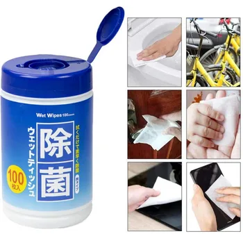 

100pcs Alcohol free non-woven sterilization disposable Wipes 75% disinfectant antibacterial moisturizing home for adults