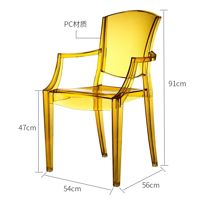 Конфеты Хрустальный стул с подлокотниками/наружного и внутреннего использования/прозрачные пластиковые стулья