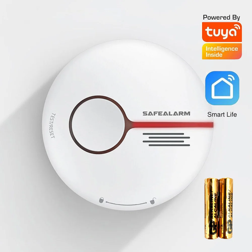 Автономное приложение Smart Life пожарная сигнализация Tuya с Wi Fi детектор дыма для