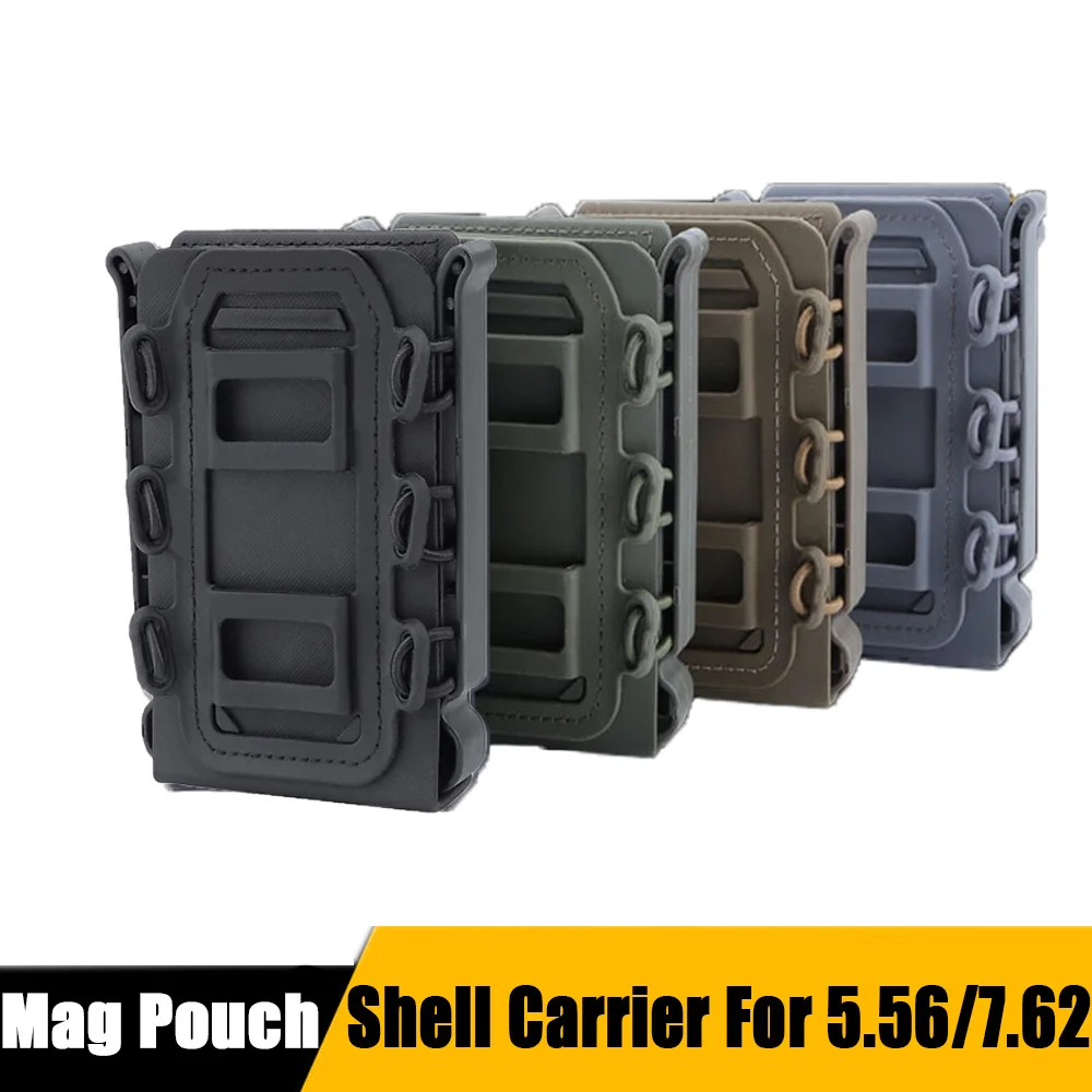 

Tactical Magazine Pouch Open Top Rifle Mag Pouch Airsoft 5.56 7.62 Quick Release Gun Soft Shell Carrier Hunting Accessories