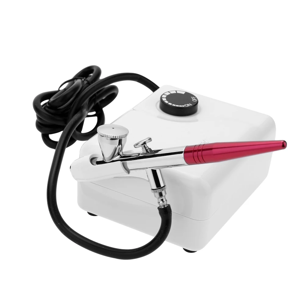 

Dual Action Airbrush Air Compressor Kit Air Pump for Art Painting Tattoo Craft Cake Spray Pen Tool Set