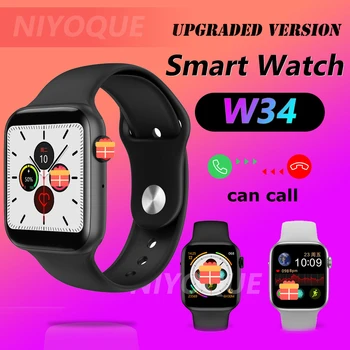 

Smart Watch W34 Heart Rate Monitor 44mm Case Watches Series 4 Bluetooth Connect Can Call Tracker Band Smartwatch Iwo 8 Lite