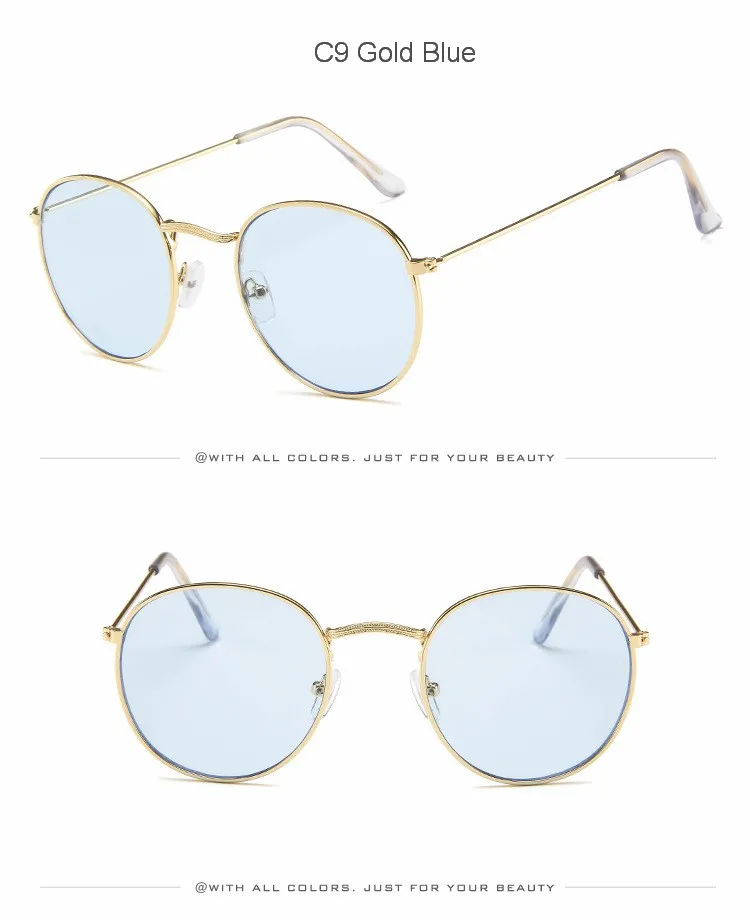 Women's Glasses MYT_0306 Sunglasses Women 2020 Classic Vintage Oval Sun Glasses Eyewear Round Mirror Small Metal Frame Oculos De Sol Gafas UV400 womens ray bans