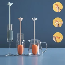 

3Pcs Bottle Cleaning Brush 31cm Ultra-Long Sponge Brush Glass Bottle Cup Cleaner Water Bottle Brush Kitchen Supply Cleaning Tool