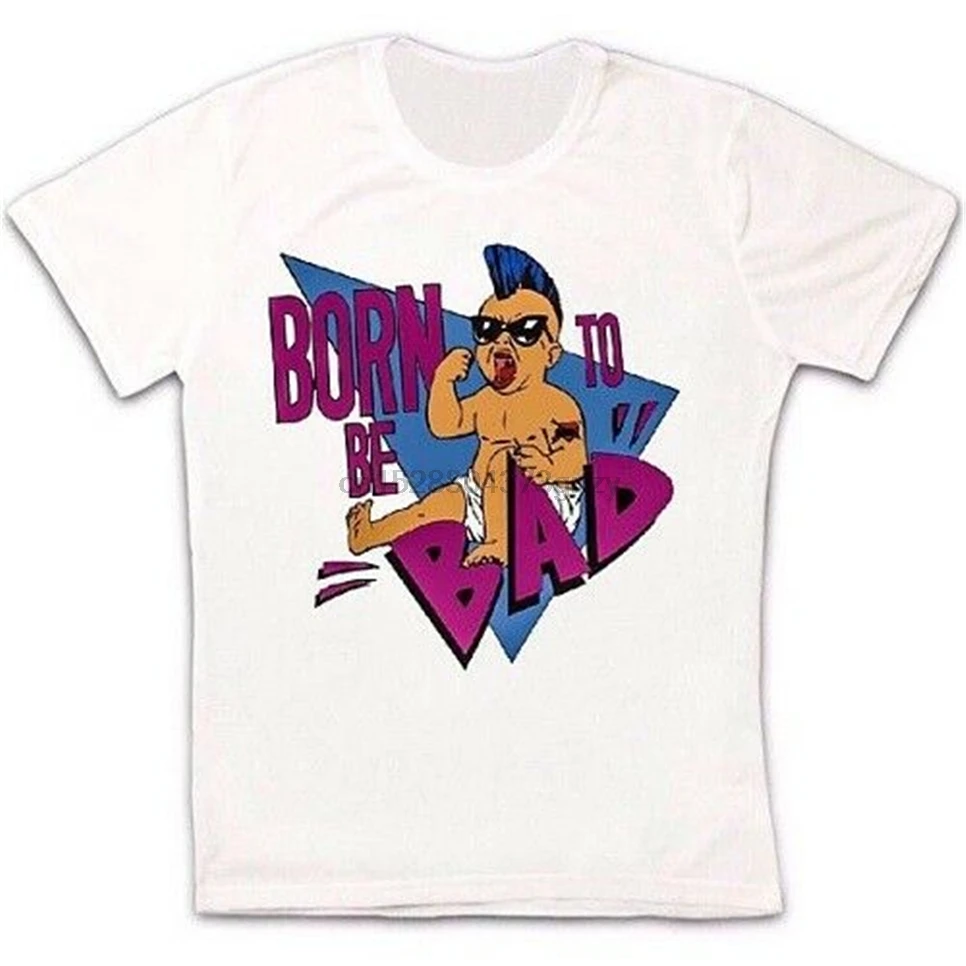Born To Be Bad Twins 80S панк Детские Ретро Винтажные хипстерские унисекс футболки 635