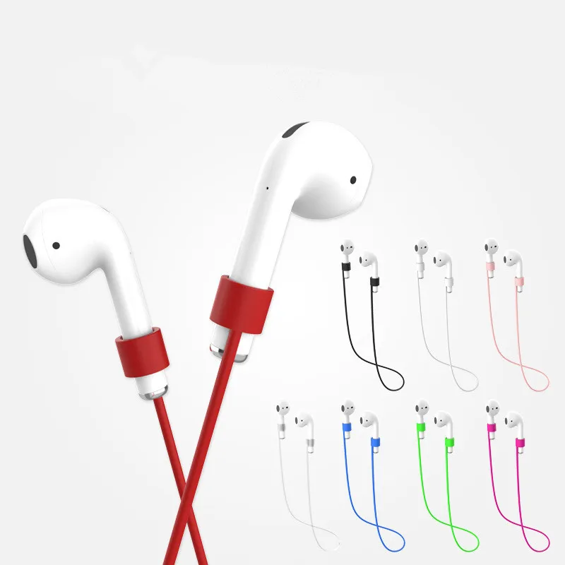 4 вида цветов веревка с защитой от потери для IPhone/ AirPods наушников силиконовый