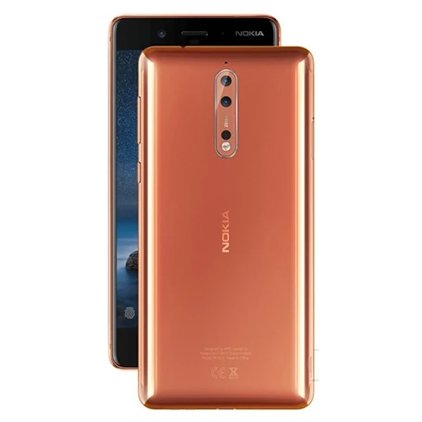 Nokia 8 Original Unlocked Cellphone 5.3`` Octa-core 4GB RAM 64GB ROM Dual Rear Camera 13MP LTE Fingerprint Android Mobile Phone refurbished iphone xr Refurbished Phones