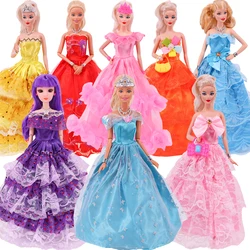 Robe de soirée pour barbie, vêtements de mariage, robe de princesse Noble, tenue de soirée, faite à la main, accessoires de poupée, jouet, 1/6 BJD 