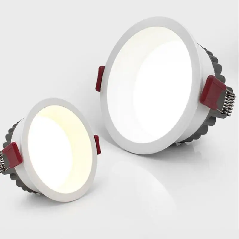 flush mount ceiling light Dimmable Recessed Anti Glare LED Downlights 9W/12W/15W/20W LED Ceiling Spot Lights AC85~265V Background Lamps Indoor Lighting flush mount ceiling light