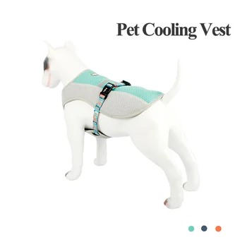 

Summer Dog Cooling Vest Breathable Mesh Pet Cool Harness Adjustable Reflective Vest Coat Quick Release Dog Clothes Dropshipping