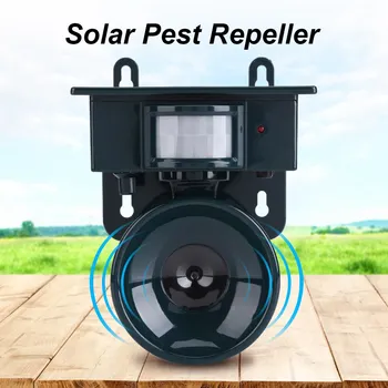 

1PC Solar Powered PIR Motion Sensor Ultrasonic Pest Repeller Solar Pest Repeller Bird Dog Cat Fox Mouse Chaser