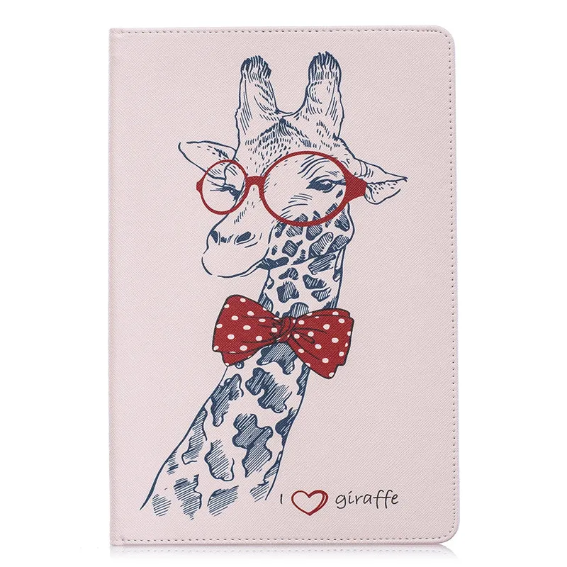 Funda для iPad Pro 10,5 чехол с умным рисунком из искусственной кожи чехол-подставка для iPad Air 3 Air iPad 10,5 чехол+ ручка - Цвет: giraffe
