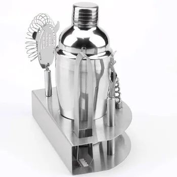 

12pcs Bar Tools Beginner Drink Mixing Martini Bartender Home Cocktail Shaker Set Filter Ice Clip Professional Stainless Steel