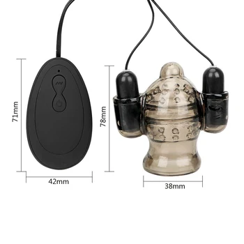 20 Speed Glans Trainer Massage Male Masturbator Cock Ring Delay Ejaculation Sex Toys For Men Penis Head Vibrator 4