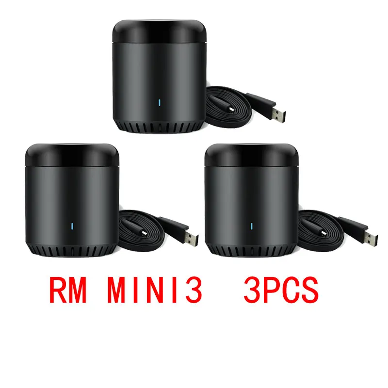 Broadlink RM Mini3 Универсальный Интеллектуальный WiFi/IR/4G беспроводной ИК пульт дистанционного управления через IOS Android умный дом автоматизация Новинка - Цвет: RM mini3  3PCS