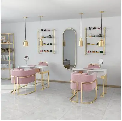 US $253.60 Nordic luxury marble manicure table and chair set highend net red manicure table single double manicure table