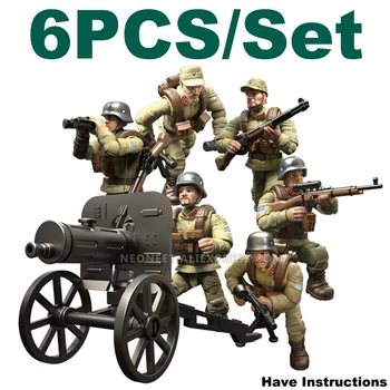 

Call of Duty WW2 WWII Military Army Soldiers Weapon Building Blocks Fit WW2 Mega Bloks Construx Lego MiniFigures