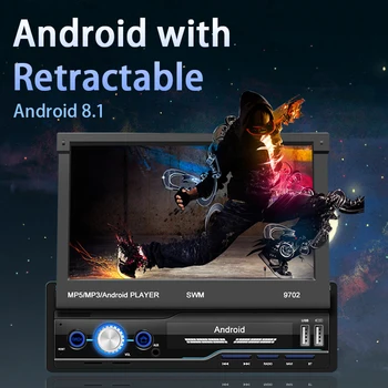 

Car Radio MP5 Rear View Camera Folded Touch Screen APP HD GPS 1din Bluetooth WIFI IOS Android 8.1 Mirror Link 7”