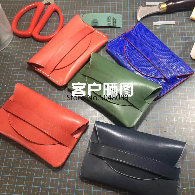 일본 스틸 블레이드 DIY 우드 다이 스텐실, 가죽 공예 카드 홀더 다이 컷 나이프 몰드 세트, 핸드 펀치 도구 재봉, 2 개
