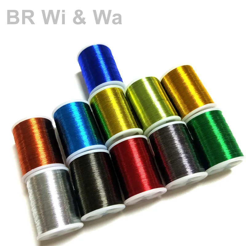 BR Wi&Wa  Metallic Thread  200m/Spool  150D Fishing Rod Component DIY Rod Building Repair 2