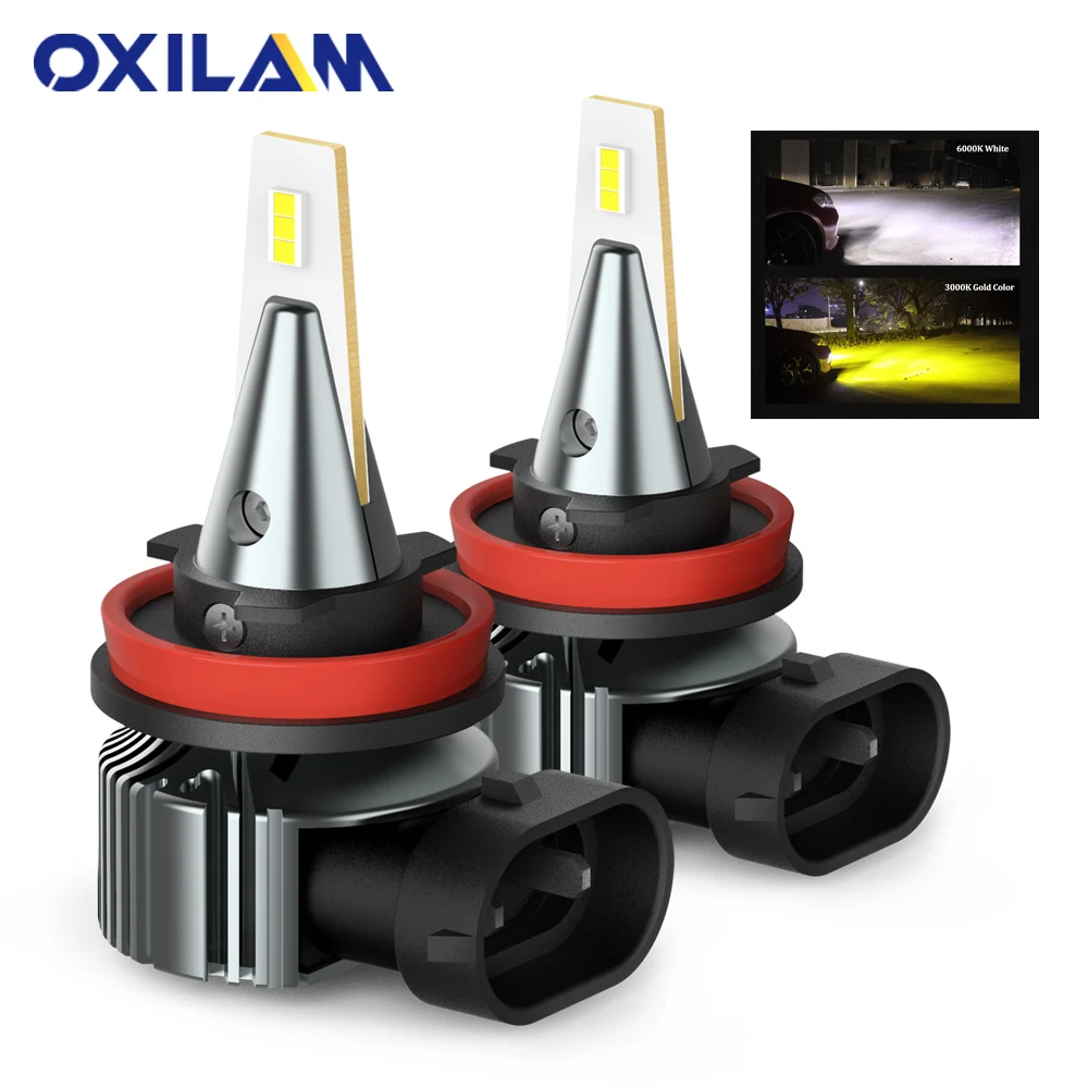 Светодиодный противотуманный фонарь OXILAM 2 шт. 4000LM 30 Вт CANBUS H8 H10 H11 H16JP светодиодный