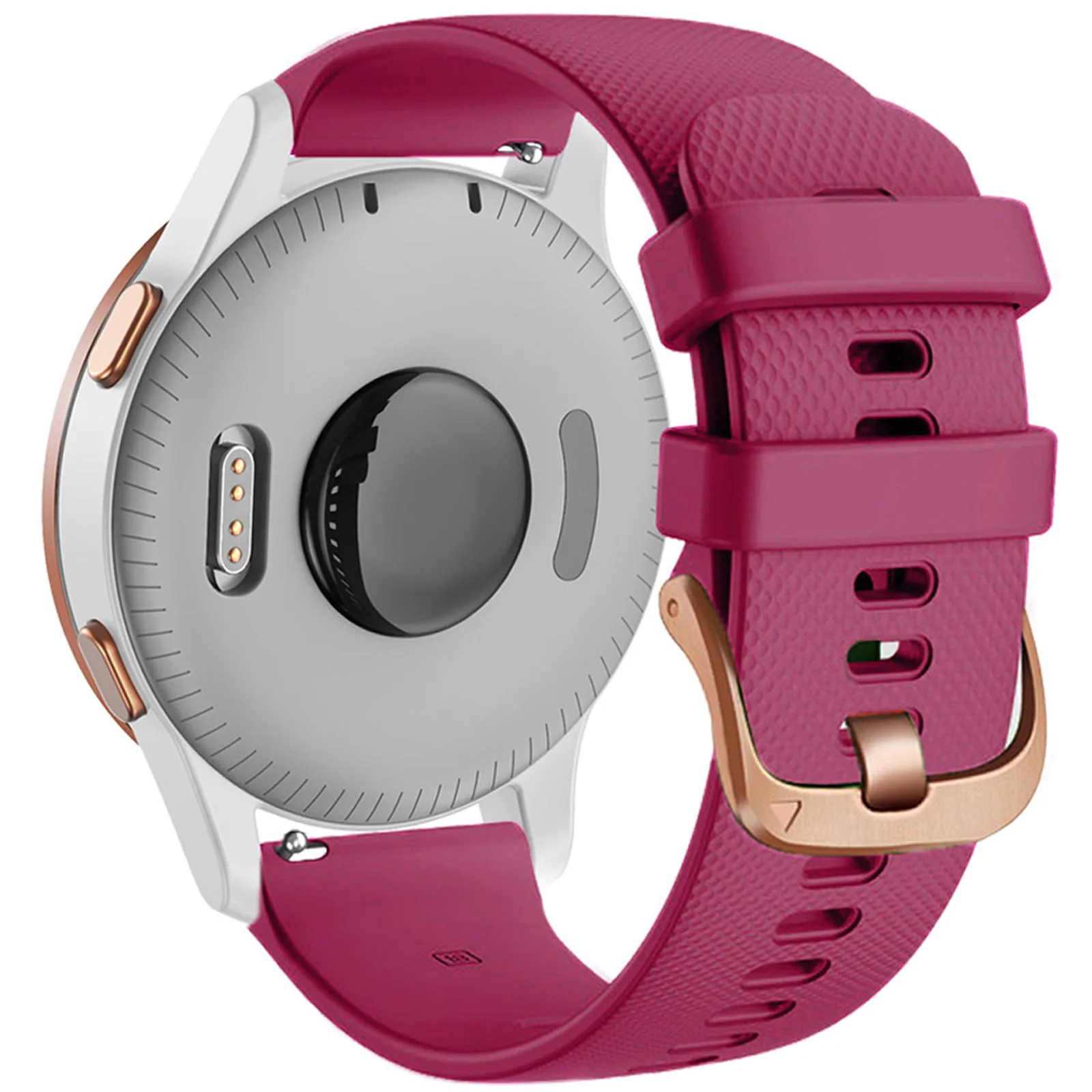 Rose Gold Buckle Soft Silicone Wristband Bracelet