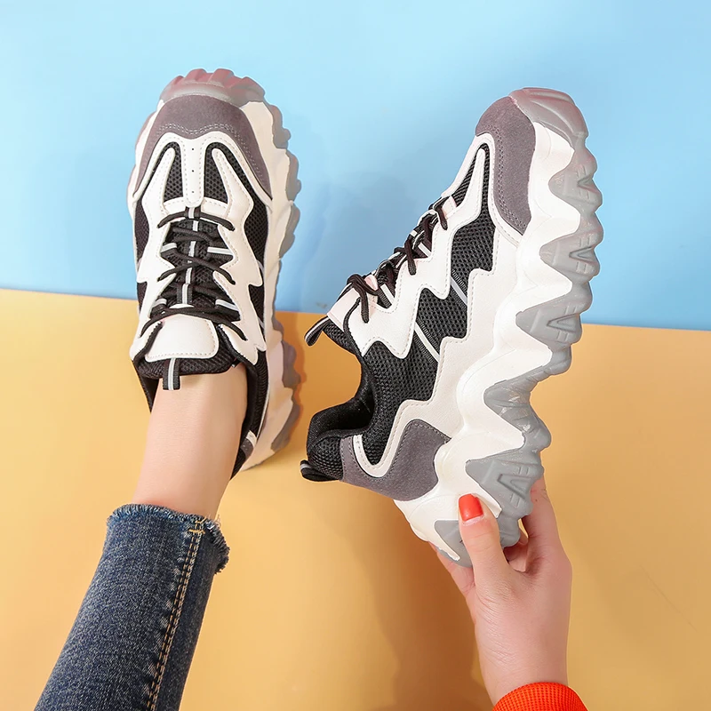 Walking Shoes Women Sneakers Breathable Sport Shoes Chunky Shoes High Top Non-slip Zapatillas Hombre Mujer Sneakers For Women