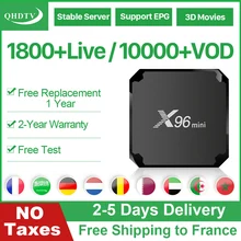 X96 Mini Smart IPTV France Subscription Tv Box Android 7.1 QHDTV Code IPTV Box Arabic French 4K Belgium Netherlands X96 IP TV