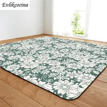 Белый Цветы зеленый Alfombras Para La Sala абсорбирующий коврик для ванной открытый яркий коврик Dormitori ковер Tapete Grande