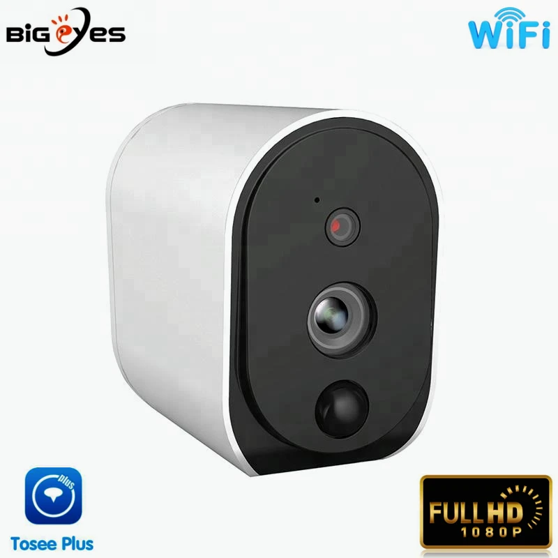 2.0MP HD Battery Powered 1080P Tosee Plus WiFi Camera with Low Power Comsuption and Water-Proof Function 2.4G WiFi IP Camera