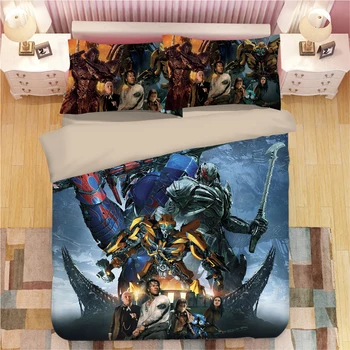 

Optimus Prime Bedding Set Duvet Covers Set Pillowcases Bumblebee Autobots Comforter Bedclothes Bed Linen Transformation bed set