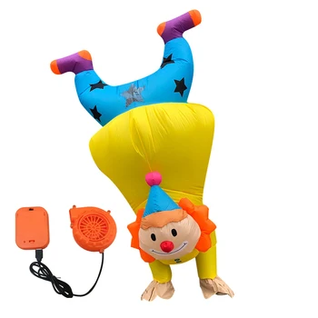 

2020 Newest Portable Inverted Clown Inflatable Clothing Show Activity Wear Suit Holiday Party Costume Home Party Supplies