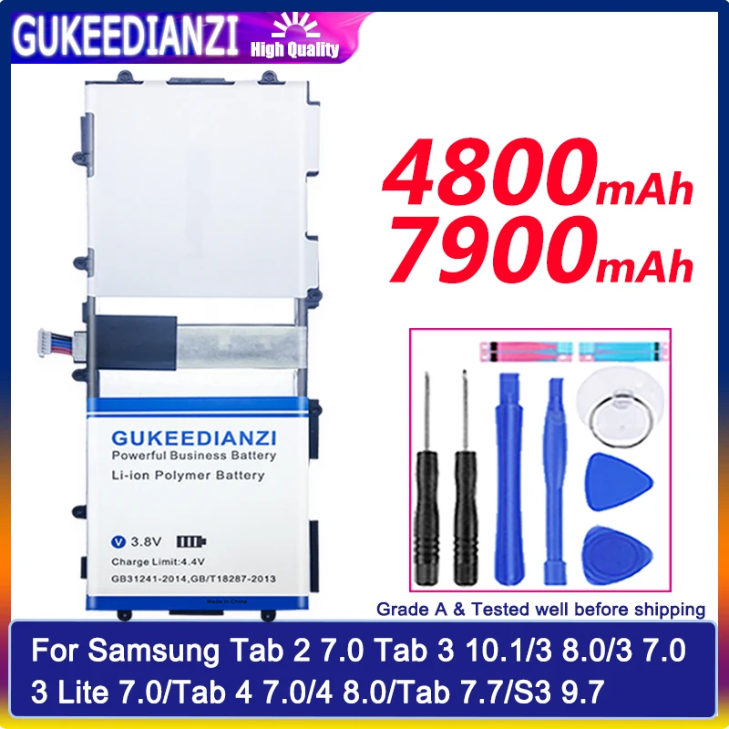 Аккумулятор T4500E T4500C для Samsung Galaxy Tab 3 10 1 GT P5200 P5210 P5220 аккумулятор 2/3/4/7 0/Tab 8 0/S3 7 7/3 Lite 9