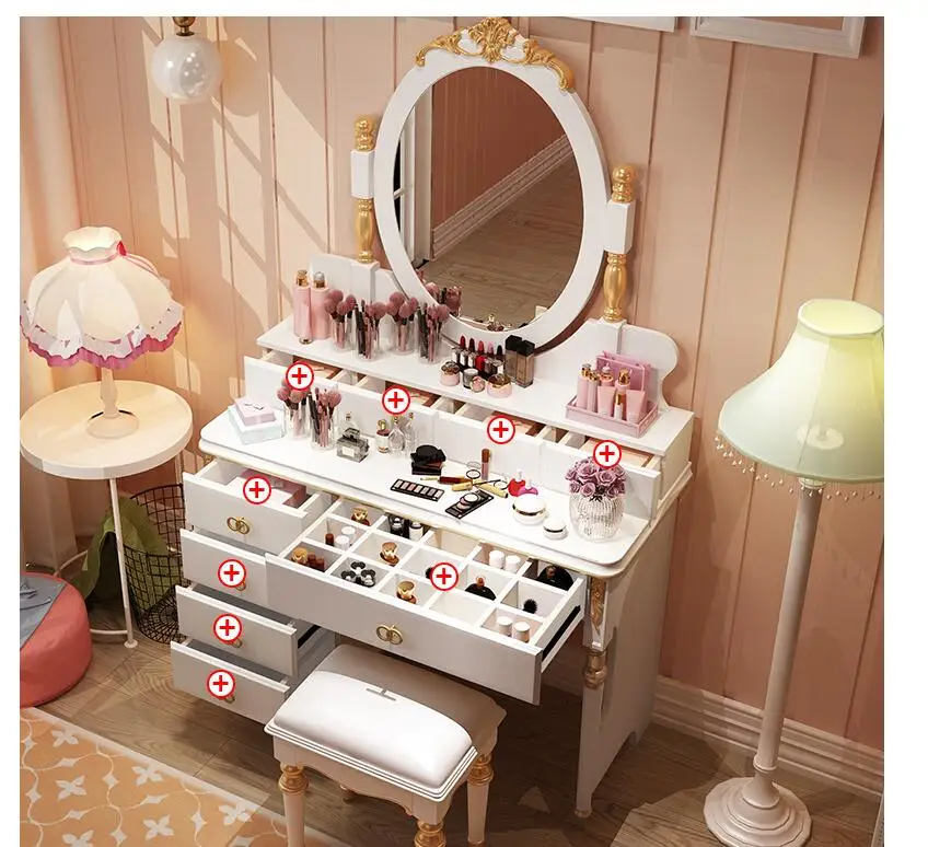 

European dressing table multifunctional dressing table