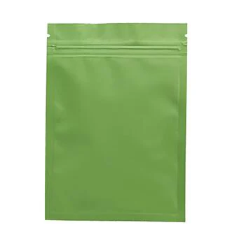 Green Цветной самоуплотняющийся мешок из алюминиевой фольги, мешок для упаковки закуски, порошка, фруктовый чай, небольшой пробный уплотняющий мешок на молнии - Цвет: Green