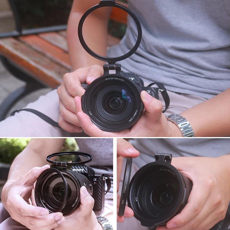 DSLR УФ объектив CPL ND UV фильтр адаптер поляризационный 49 мм 58 67 72 77 82 камеры быстрый