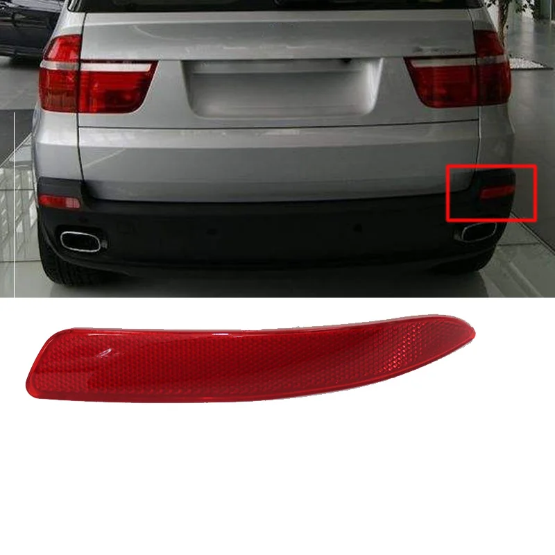 Задний бампер левый/правый противотуманный фонарь задний противотуманный фонарь отражатель красный объектив для BMW E70 X5 2008-2012 OEM: 63217158950 63217158949 - Цвет: Right side
