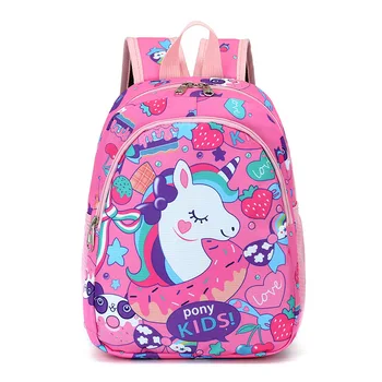 

Preppy Cartoon Unicorn Backpack For Girls&Boy Dinosaur Kindergarten Schoolbag Small Children Travel Bag Student School Backpacks