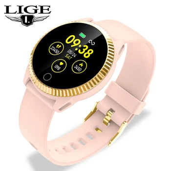 

LIGE New Smart Watch Women Men Heart Rate Blood Pressure Monitoring Blood Oxygen Multifunction IP67 Waterproof Sport Smartwatch