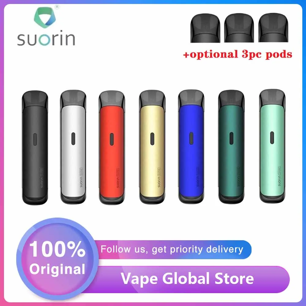 Original Suorin Shine Pod Vape Kit with 700mAh Battery & 2ml 1.0ohm Coil System vs AiR Plus / Vinci X | Электроника