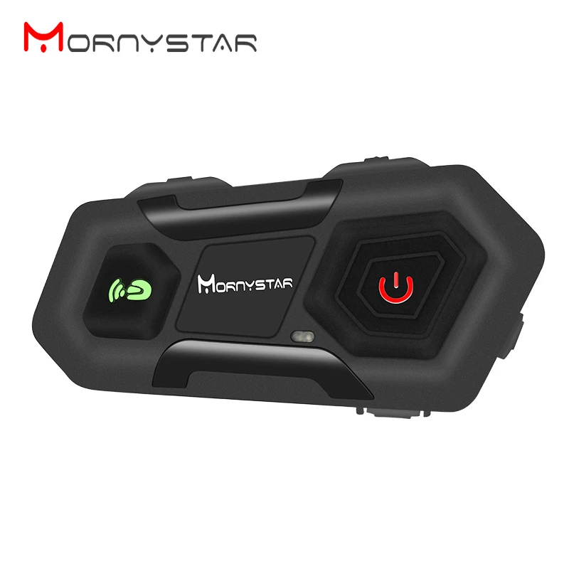 

1pcs Mornystar M2 1600M intercomunicador BT Interphone Wireless Motorcycle Helmet Bluetooth Headset Intercom for 3 Rider