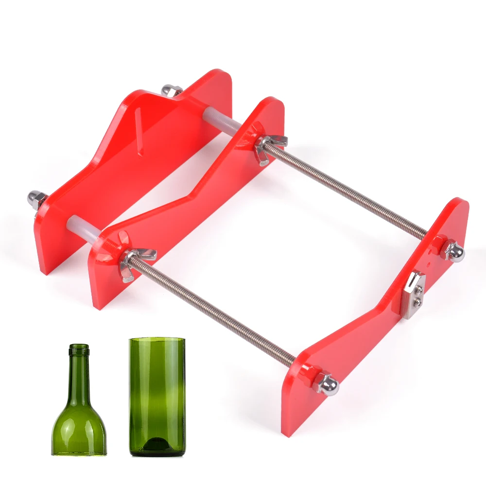 

Glass Bottle Cutter Acrylic DIY Bottle Cutting Tool with Sandpaper for Wine Beer Bottles Mason Jars