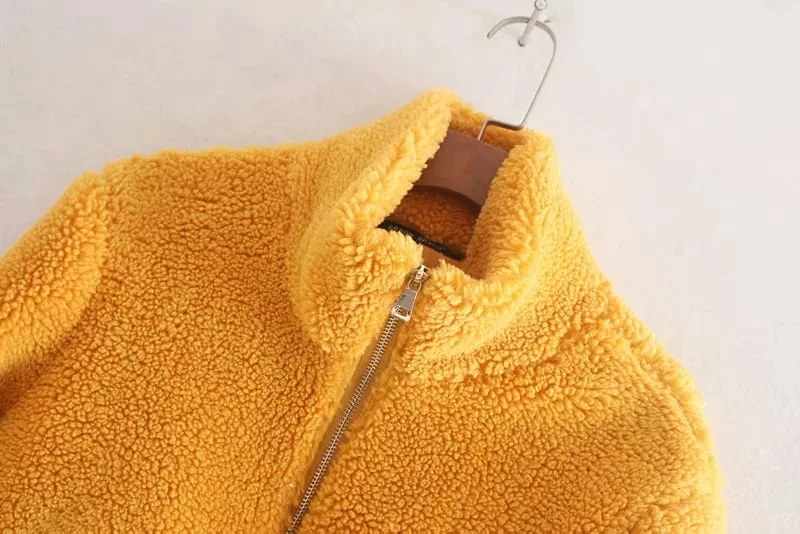 

My106 2019 Autumn & Winter New Style WOMEN'S Dress Lambs Wool Elegant Small Stand Collar Jacket Women's