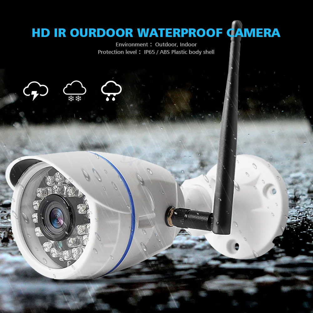 Online HD 720P 1080P Wireless IP Camera WIFI Outdoor ONVIF CCTV Video Home Security Bullet Camera TF Card Slot Night Vision APP CamHi