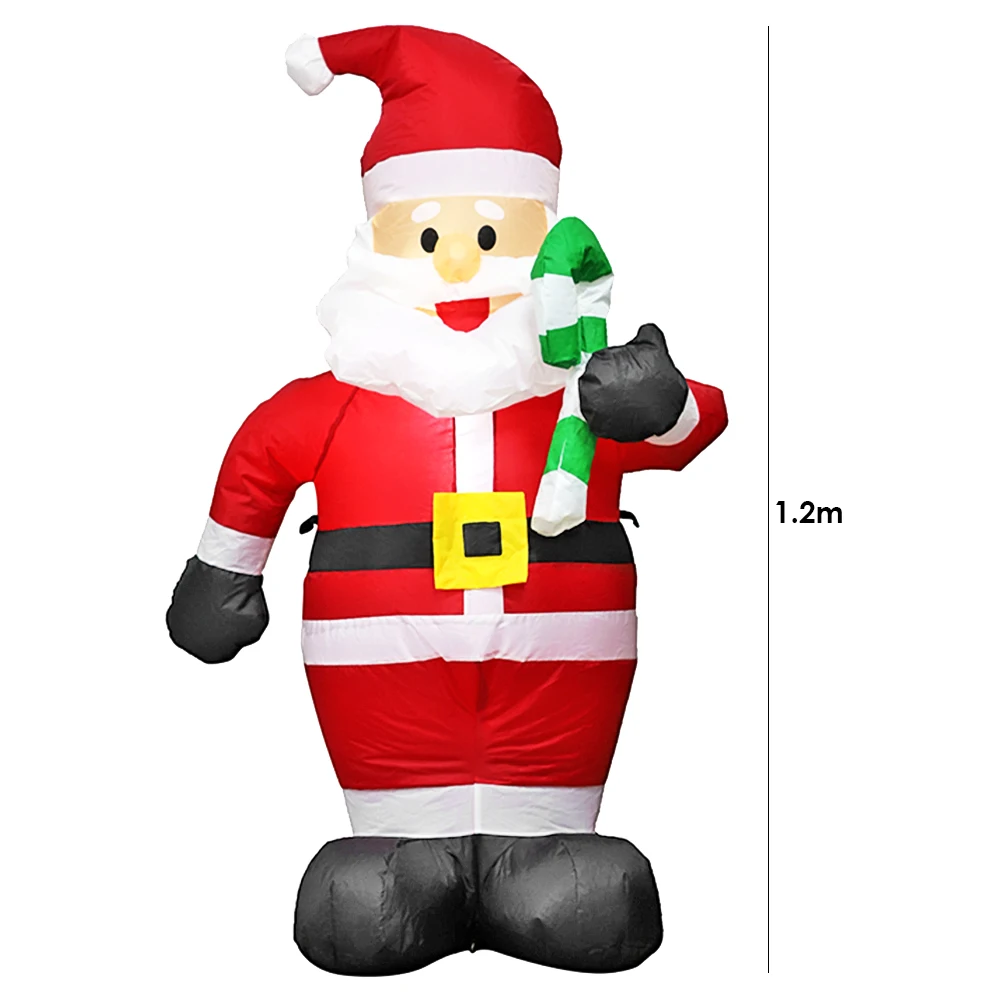 1,8 м надувной Санта-Клаус, рождественское уличное украшение для дома, navidad, рождественские, новогодние, вечерние, для сада, Европейский штекер - Цвет: 1.2M EU Plug B