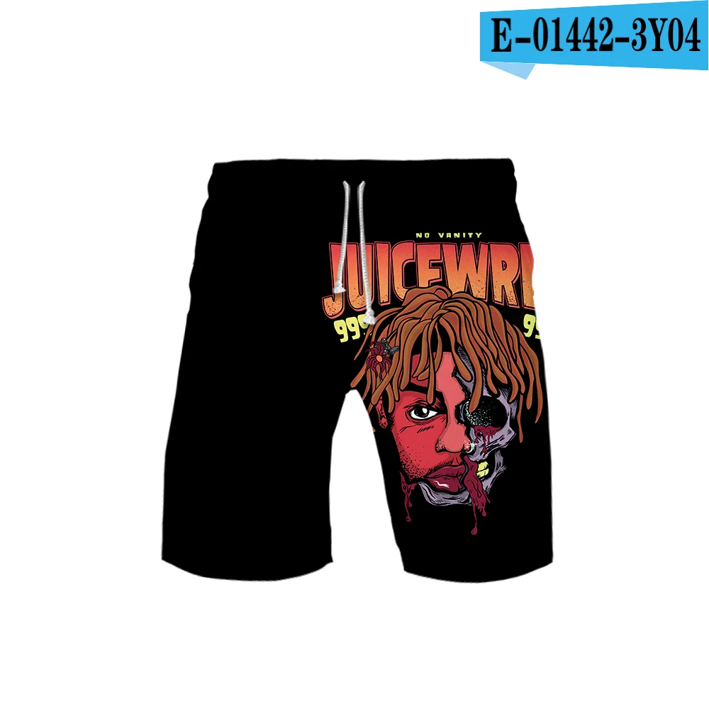 Juice wrld Популярные крутые пляжные шорты в стиле хип-хоп мужские повседневные удобные мужские шорты в уличном стиле летние спортивные пляжные шорты - Цвет: E01442