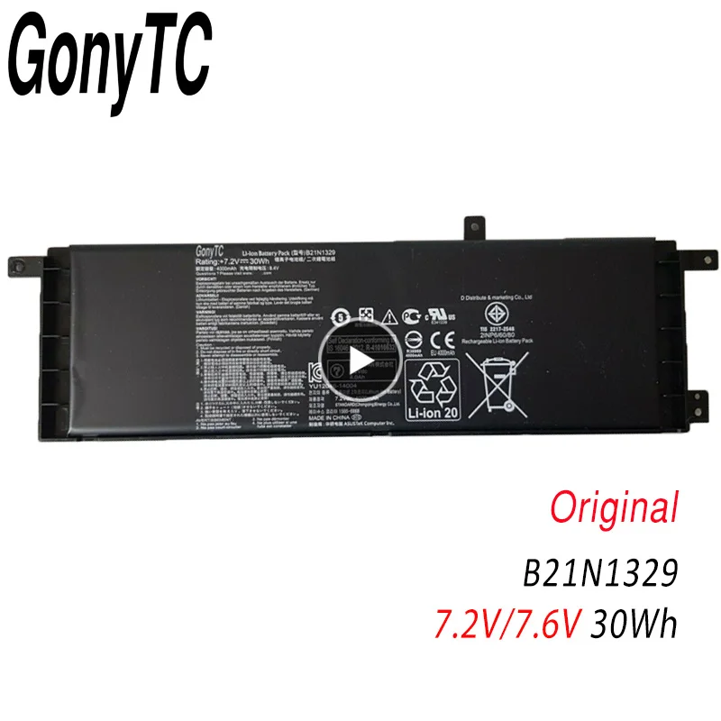 Оригинальный аккумулятор GONYTC B21N1329 для ноутбука 0B200-00840000 B21-N1329 ASUS D553MA F553M F553MA F553SA X453